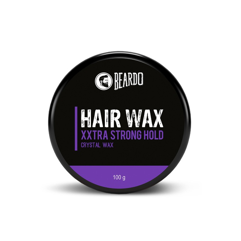 BEARDO XXtra Stronghold Hair Wax 100g | Glossy Finish & Shine for Men